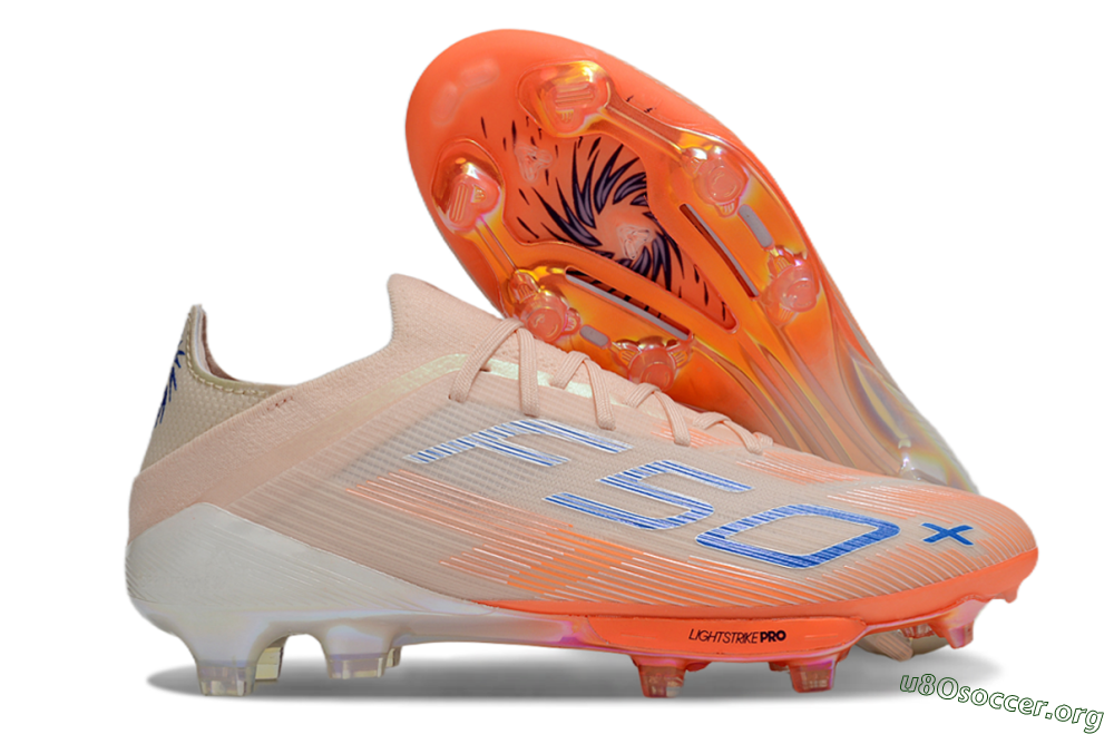 Adidas F50+ Elite FG Football Boots - Pink/Orange/Blue 2