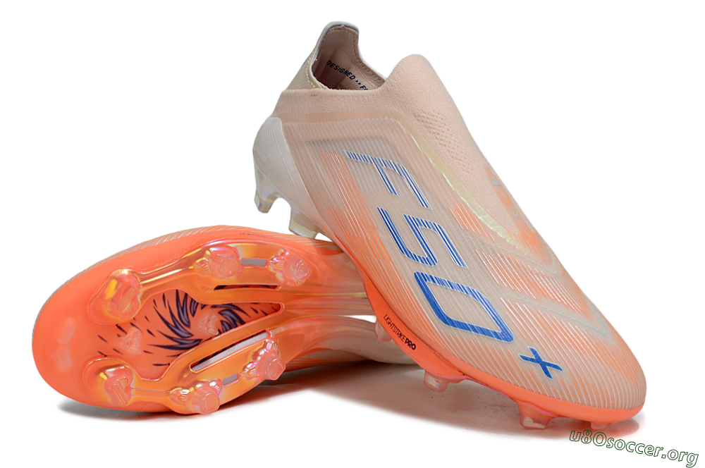 Adidas F50+ Elite Laceless FG Football Boots - Pink/Orange/Blue 0