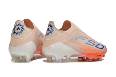 Adidas F50+ Elite Laceless FG Football Boots - Pink/Orange/Blue