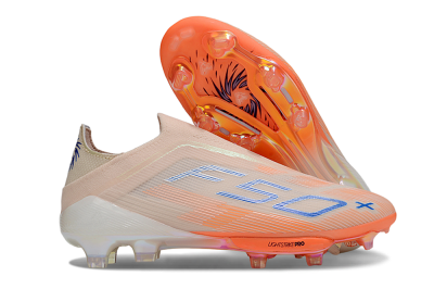 Adidas F50+ Elite Laceless FG Football Boots - Pink/Orange/Blue