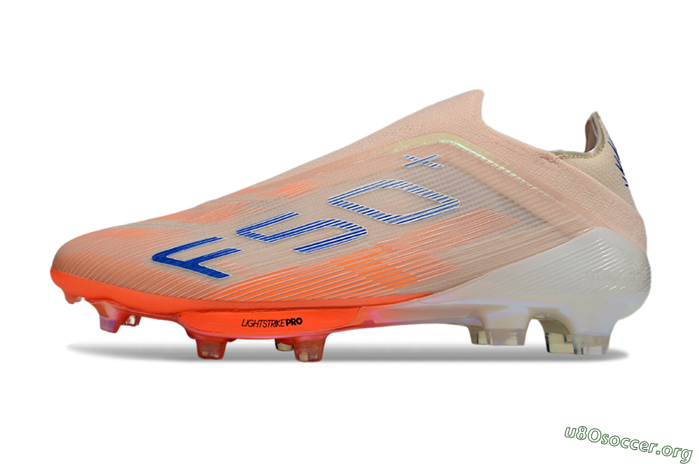 Adidas F50+ Elite Laceless FG Football Boots - Pink/Orange/Blue 3