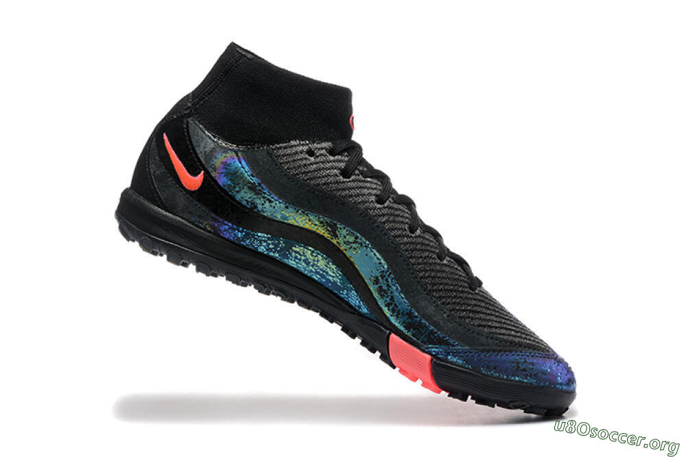 Nike Air Zoom Mercurial Superfly 10 Elite TF Football Shoes - Black/Grey/Pink 7