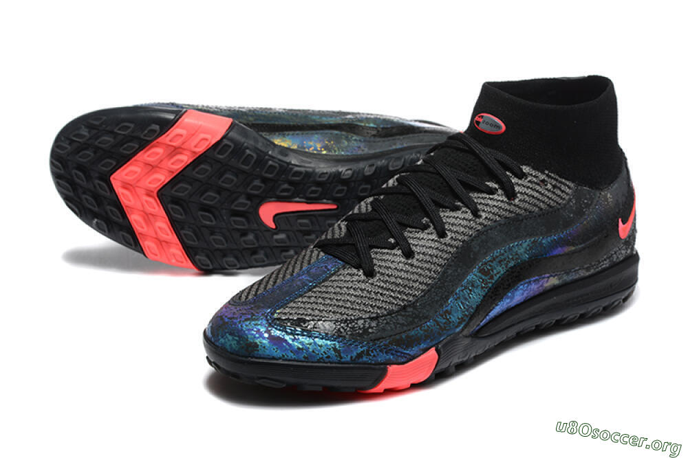 Nike Air Zoom Mercurial Superfly 10 Elite TF Football Shoes - Black/Grey/Pink 0
