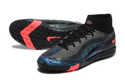 Nike Air Zoom Mercurial Superfly 10 Elite TF Football Shoes - Black/Grey/Pink