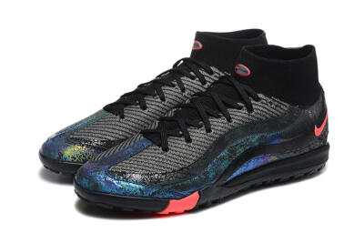 Nike Air Zoom Mercurial Superfly 10 Elite TF Football Shoes - Black/Grey/Pink