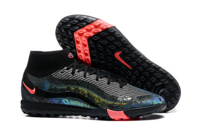 Nike Air Zoom Mercurial Superfly 10 Elite TF Football Shoes - Black/Grey/Pink