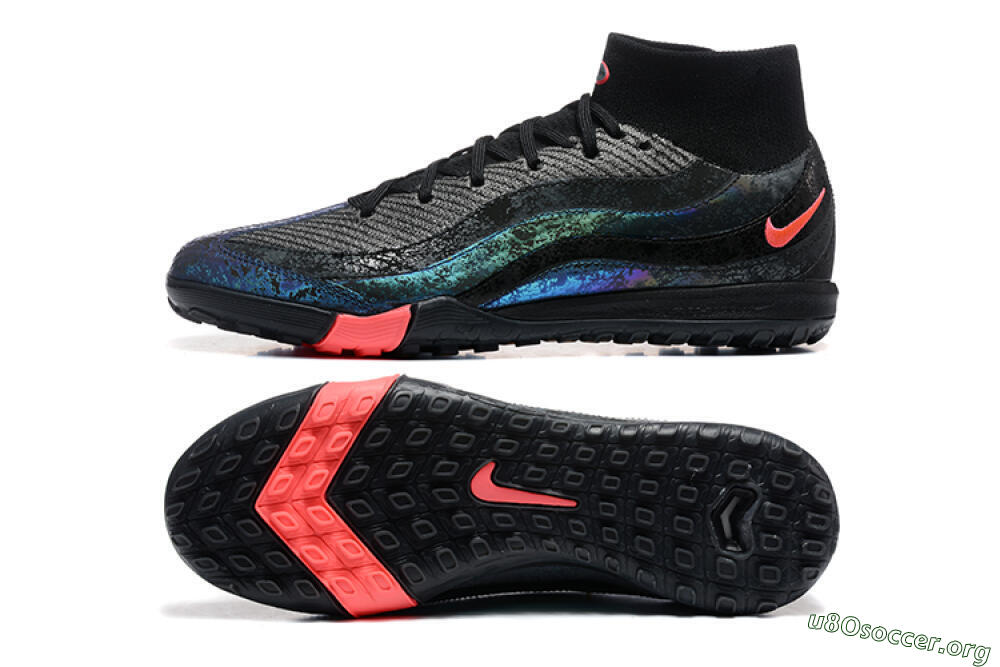 Nike Air Zoom Mercurial Superfly 10 Elite TF Football Shoes - Black/Grey/Pink 1