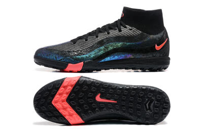 Nike Air Zoom Mercurial Superfly 10 Elite TF Football Shoes - Black/Grey/Pink