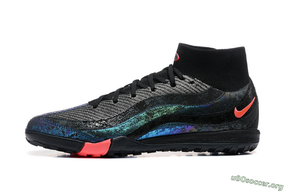 Nike Air Zoom Mercurial Superfly 10 Elite TF Football Shoes - Black/Grey/Pink 3