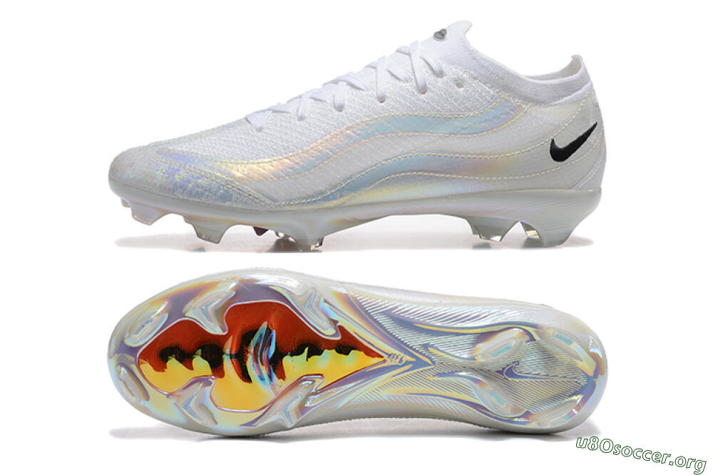 Nike Air Zoom Mercurial Vapor 16 Elite FG Football Boots - White/Black 1