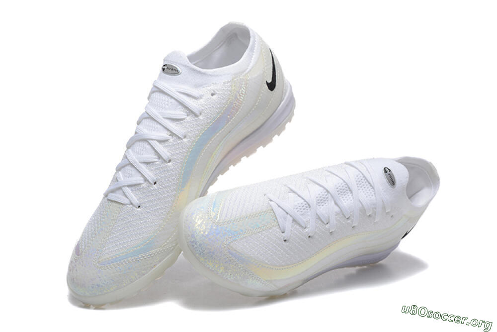 Nike Air Zoom Mercurial Vapor 16 Elite TF Football Shoes - White/Black 6