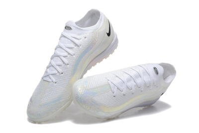 Nike Air Zoom Mercurial Vapor 16 Elite TF Football Shoes - White/Black