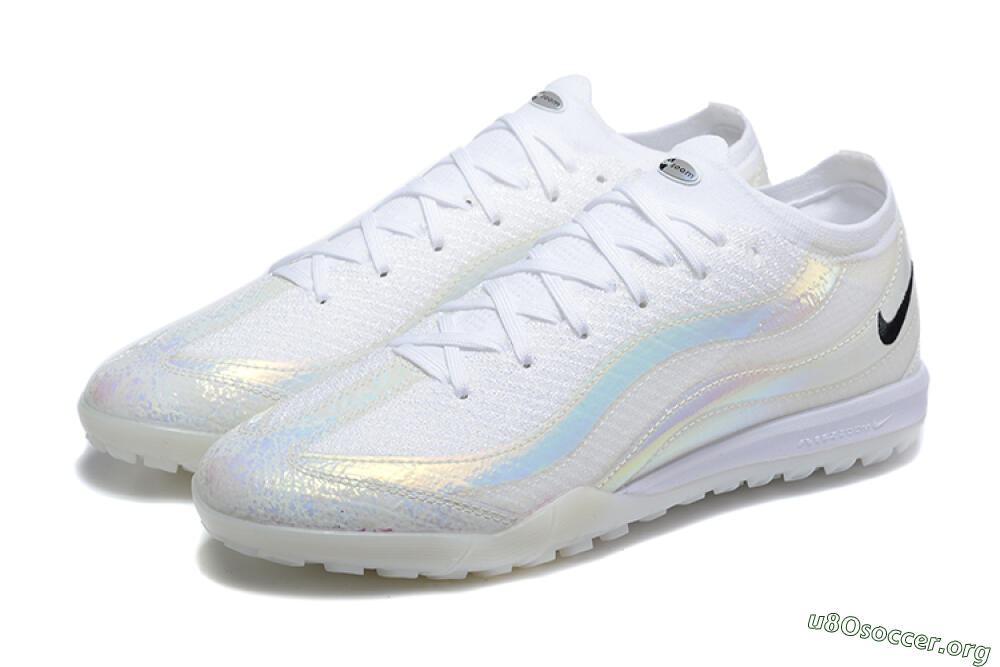 Nike Air Zoom Mercurial Vapor 16 Elite TF Football Shoes - White/Black 5