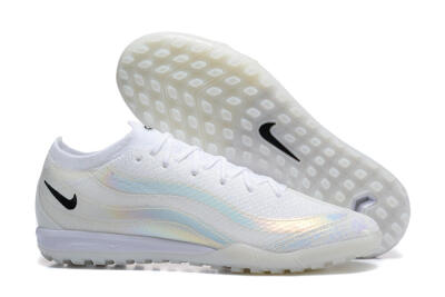Nike Air Zoom Mercurial Vapor 16 Elite TF Football Shoes - White/Black