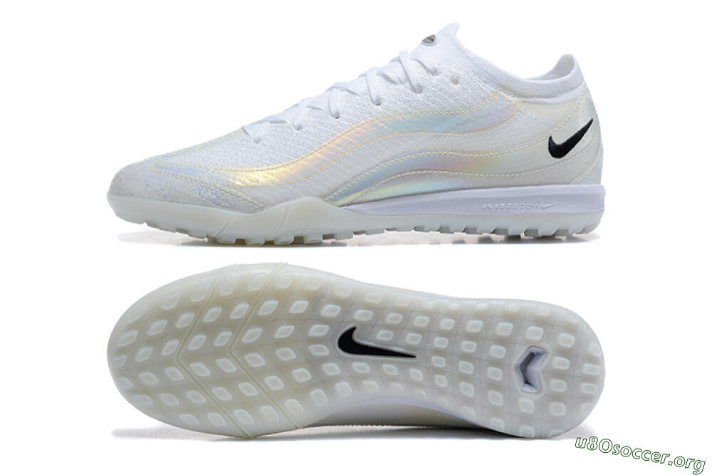 Nike Air Zoom Mercurial Vapor 16 Elite TF Football Shoes - White/Black 1