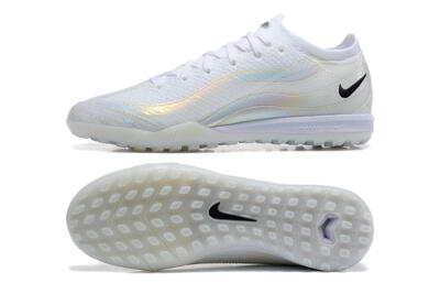 Nike Air Zoom Mercurial Vapor 16 Elite TF Football Shoes - White/Black