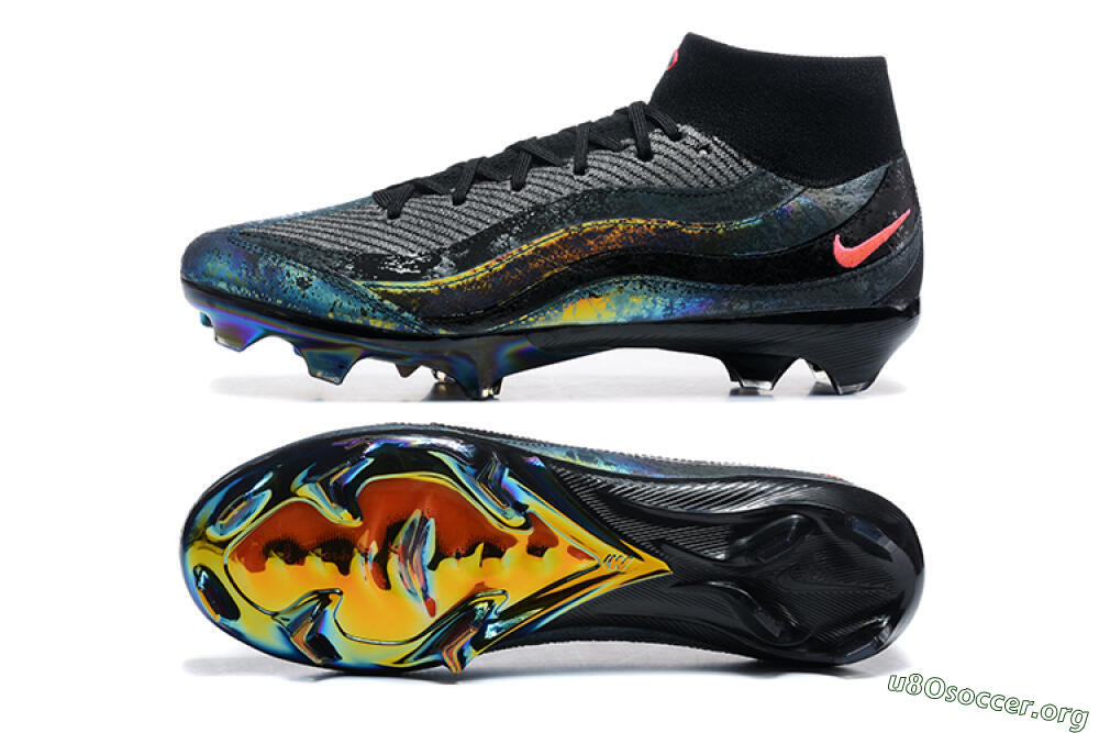Nike Air Zoom Mercurial Superfly 10 Elite FG Football Boots - Black/Gold/Pink 1