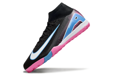 Nike Air Zoom Mercurial Superfly 10 Elite TF Football Shoes - Black/White/Blue/Pink