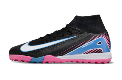 Nike Air Zoom Mercurial Superfly 10 Elite TF Football Shoes - Black/White/Blue/Pink