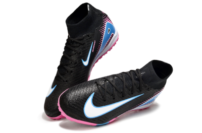 Nike Air Zoom Mercurial Superfly 10 Elite TF Football Shoes - Black/White/Blue/Pink
