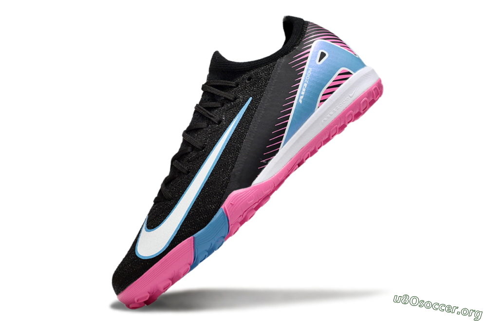Nike Air Zoom Mercurial Vapor 16 Elite TF Football Shoes - Black/White/Jade 5