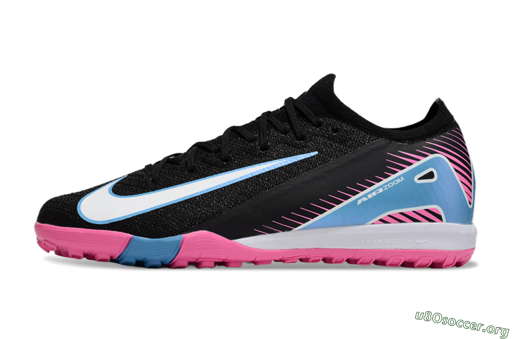 Nike Air Zoom Mercurial Vapor 16 Elite TF Football Shoes - Black/White/Jade 3