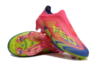 Adidas F50+ Elite Laceless FG Football Boots - Red/Yellow/Blue