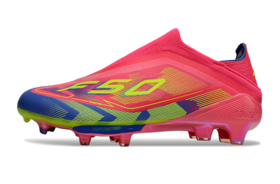 Adidas F50+ Elite Laceless FG Football Boots - Red/Yellow/Blue