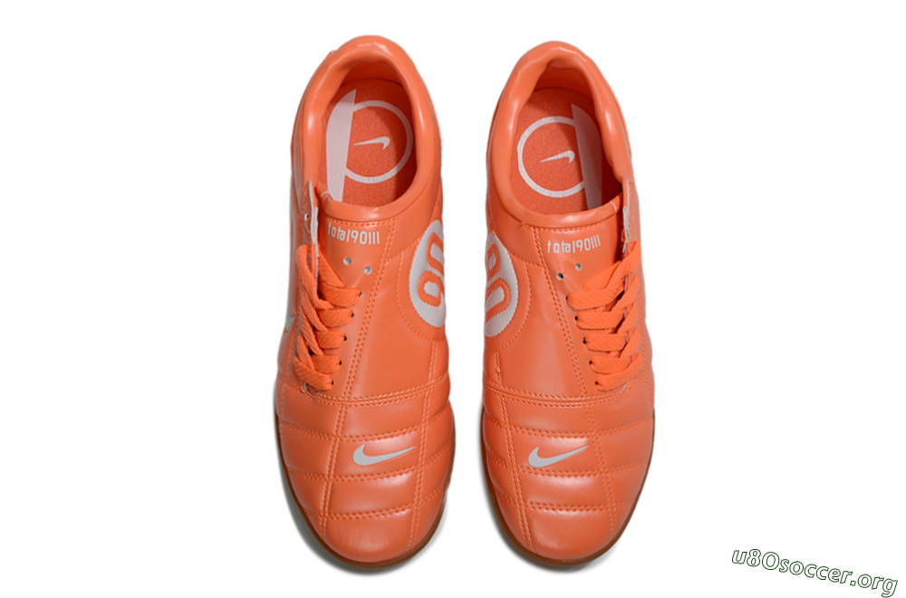 Nike Total 90 III TF Football Shoes - Orange/White 4