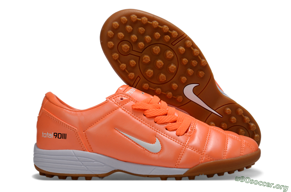 Nike Total 90 III TF Football Shoes - Orange/White 2