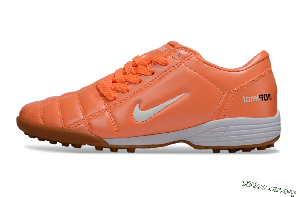 Nike Total 90 III TF Football Shoes - Orange/White 3