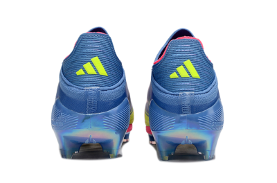 Adidas F50+ Elite Laceless FG Football Boots - Blue/Yellow/Pink
