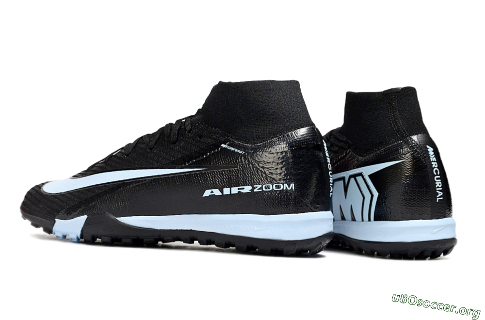 Nike Air Zoom Mercurial Superfly 10 Elite TF Football Shoes - Black/Jade 4