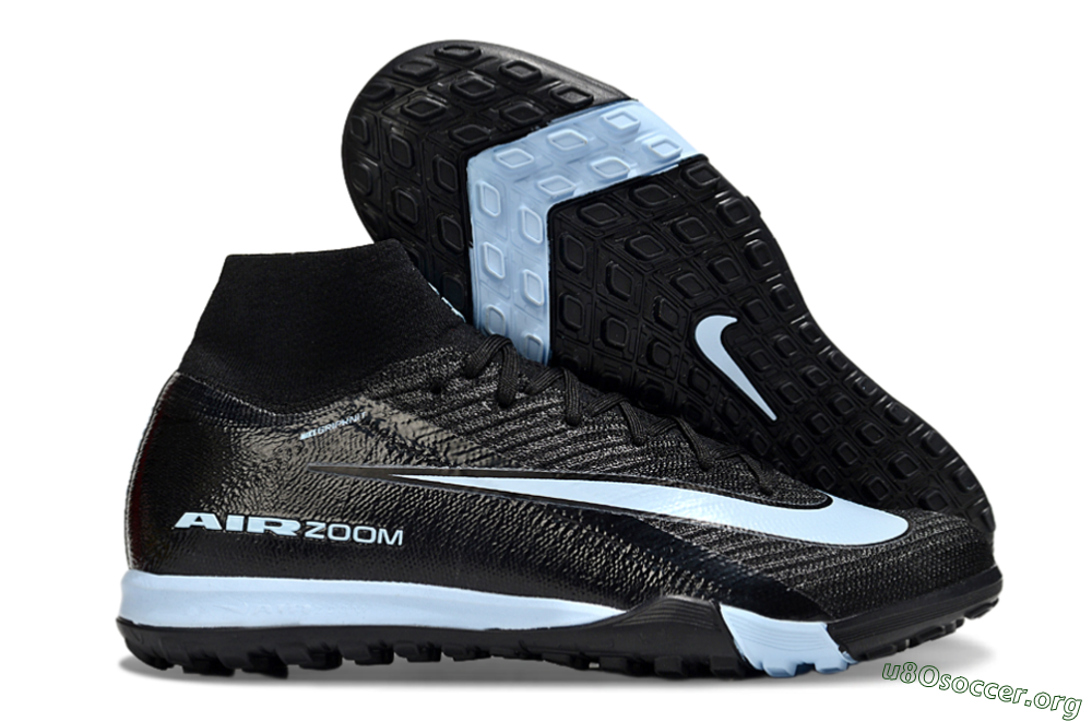 Nike Air Zoom Mercurial Superfly 10 Elite TF Football Shoes - Black/Jade 2