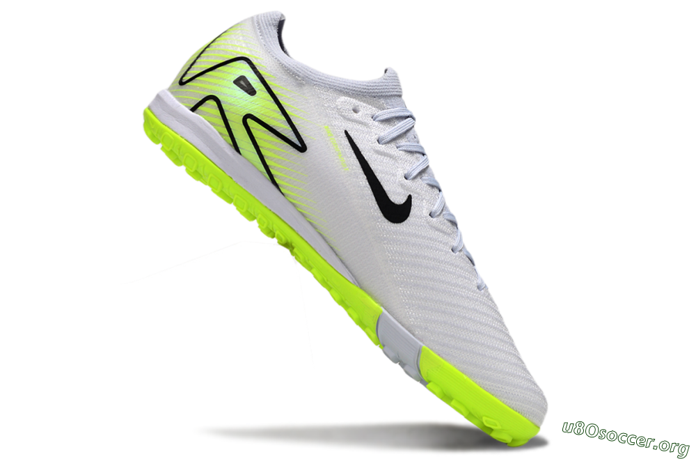 Nike Air Zoom Mercurial Vapor 16 Elite TF Football Shoes - White/Black/Yellow 4