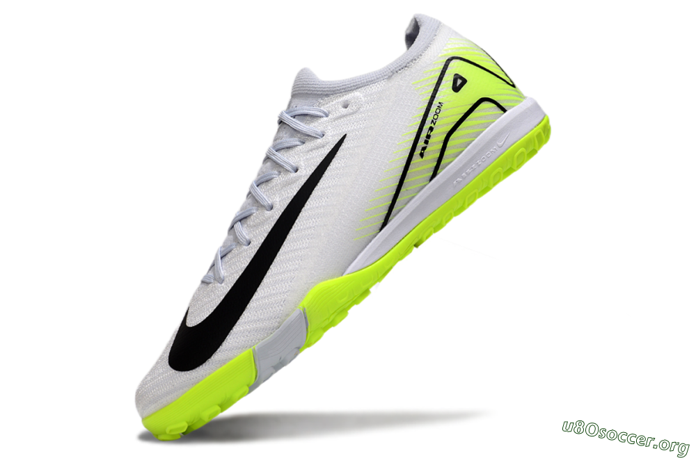 Nike Air Zoom Mercurial Vapor 16 Elite TF Football Shoes - White/Black/Yellow 5