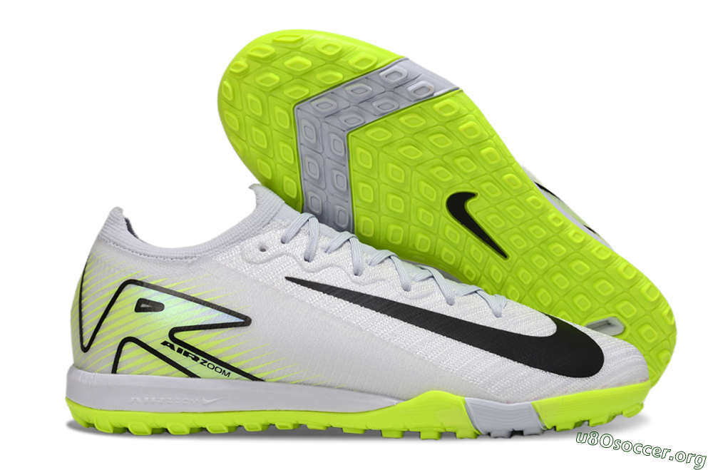 Nike Air Zoom Mercurial Vapor 16 Elite TF Football Shoes - White/Black/Yellow 2