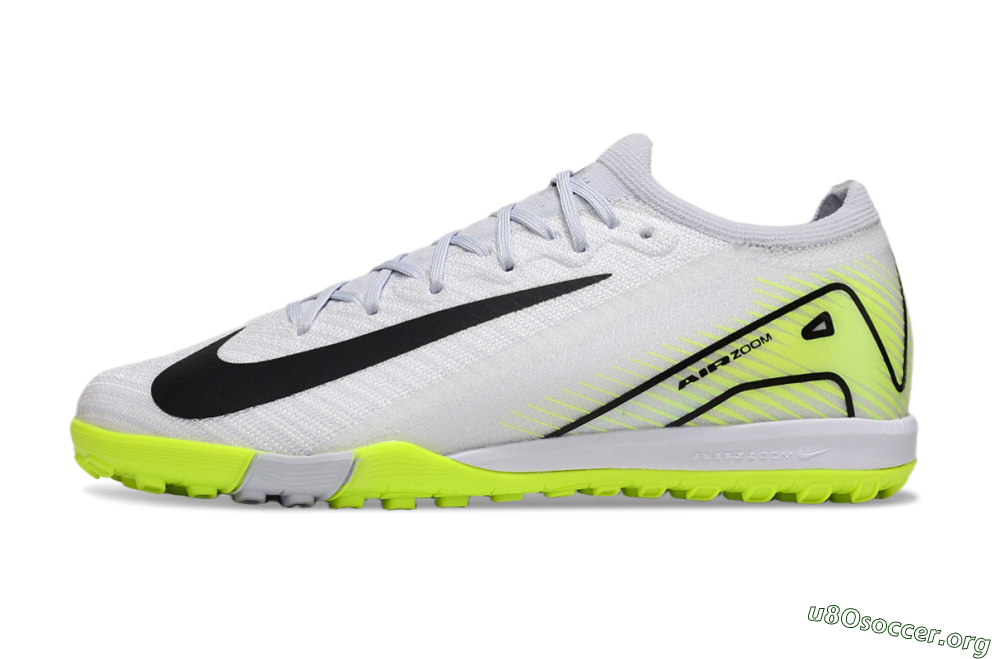 Nike Air Zoom Mercurial Vapor 16 Elite TF Football Shoes - White/Black/Yellow 3