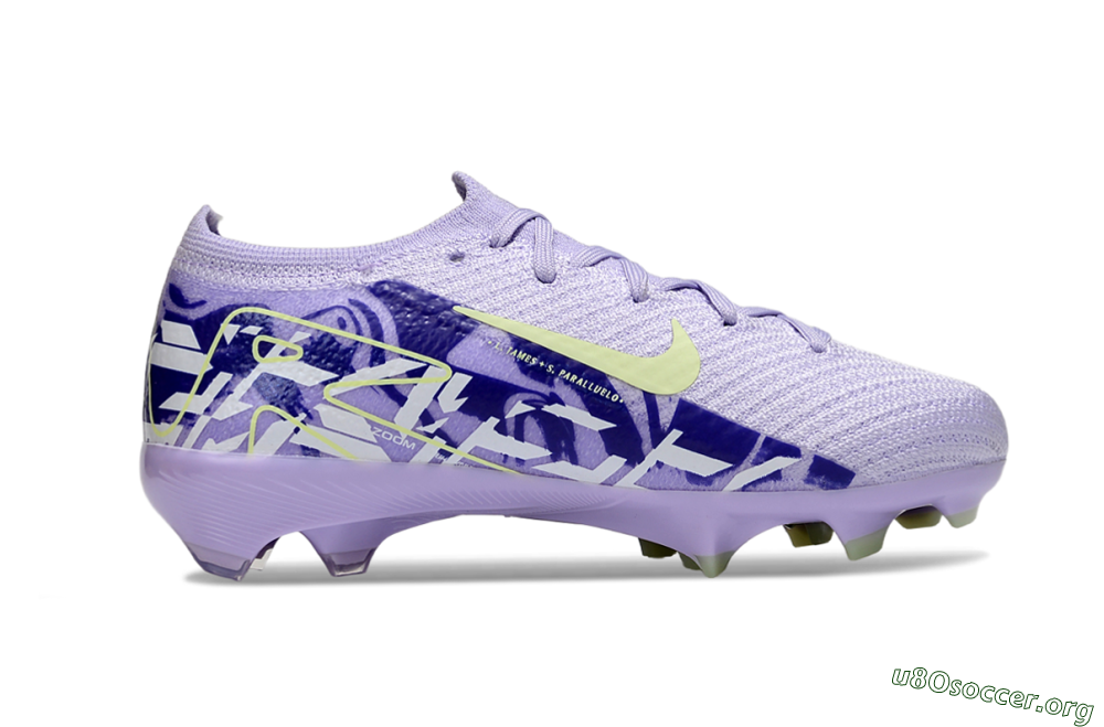 Nike Air Zoom Mercurial Vapor 16 Elite FG Football Boots - Purple/Yellow 5
