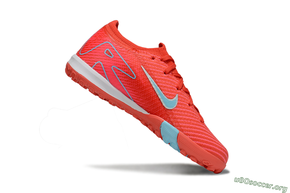 Nike Air Zoom Mercurial Vapor 16 Elite TF Football Shoes - Red/Silver/Jade 0