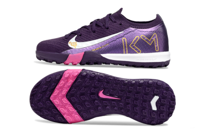 Nike Air Zoom Mercurial Vapor 16 Elite TF Football Shoes - Purple/White/Gold