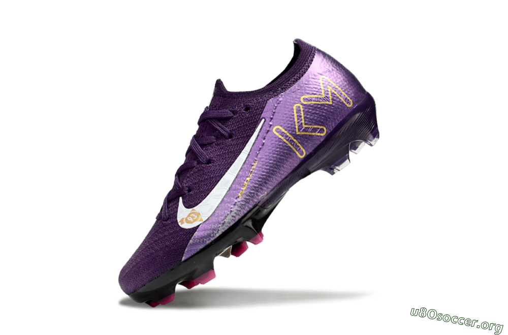 Nike Air Zoom Mercurial Vapor 16 Elite FG Football Boots - Purple/White/Gold 4