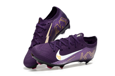 Nike Air Zoom Mercurial Vapor 16 Elite FG Football Boots - Purple/White/Gold