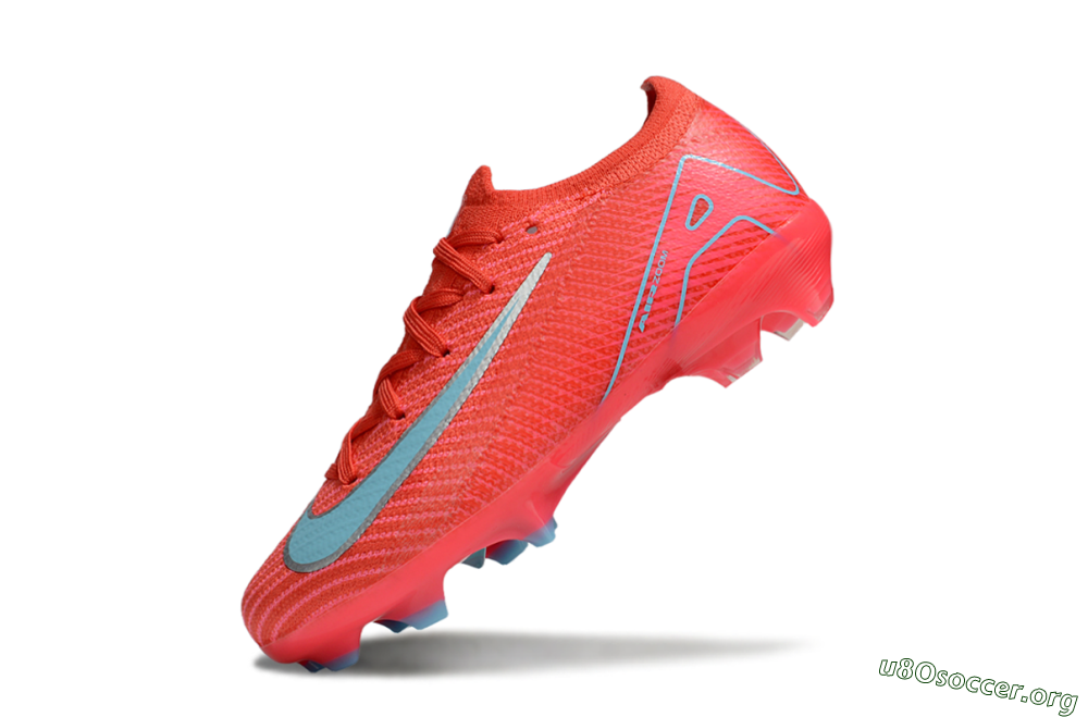 Nike Air Zoom Mercurial Vapor 16 Elite FG Football Boots - Red/Silver/Jade 4