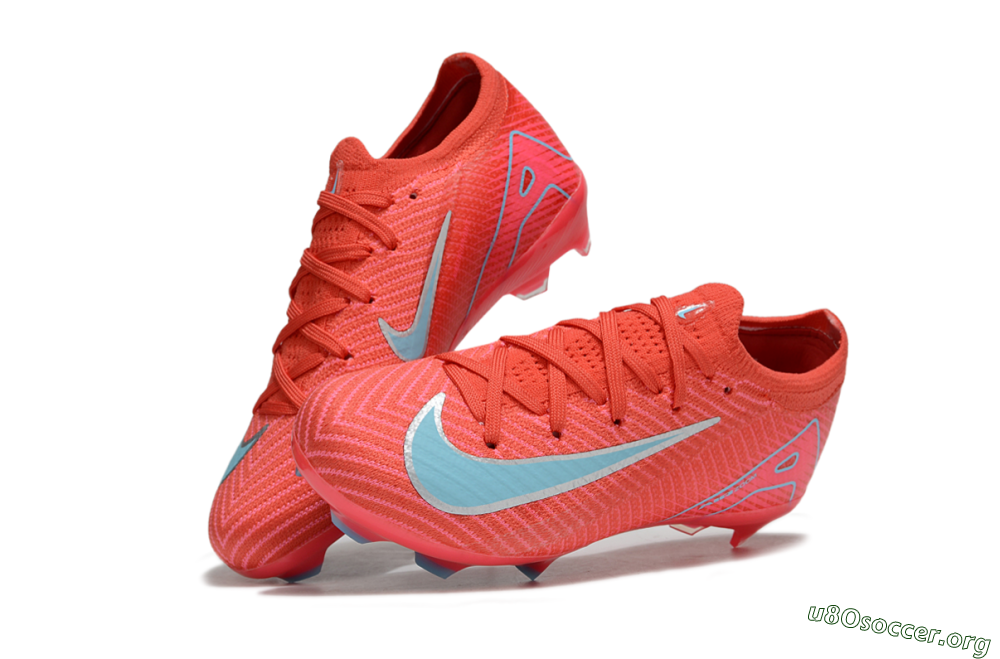 Nike Air Zoom Mercurial Vapor 16 Elite FG Football Boots - Red/Silver/Jade 3