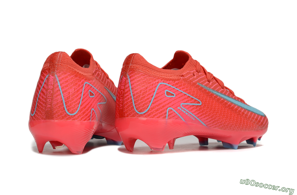 Nike Air Zoom Mercurial Vapor 16 Elite FG Football Boots - Red/Silver/Jade 6