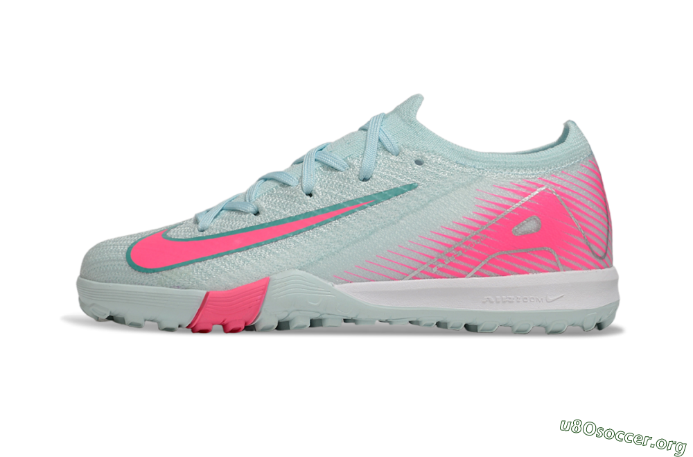 Nike Air Zoom Mercurial Vapor 16 Elite TF Football Shoes - Jade/Pink/Silver 2
