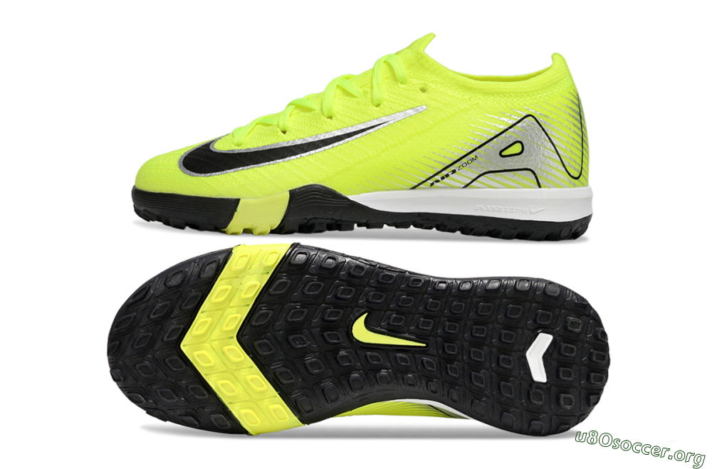 Nike Air Zoom Mercurial Vapor 16 Elite TF Football Shoes - Yellow/Black/Silver 1