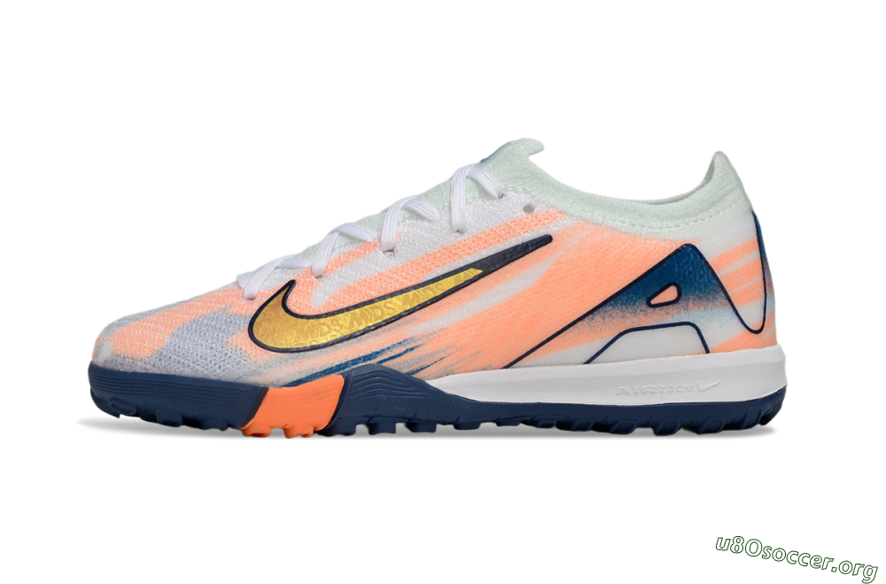 Nike Air Zoom Mercurial Vapor 16 Elite TF Football Shoes - Pink/Yellow/Blue 2