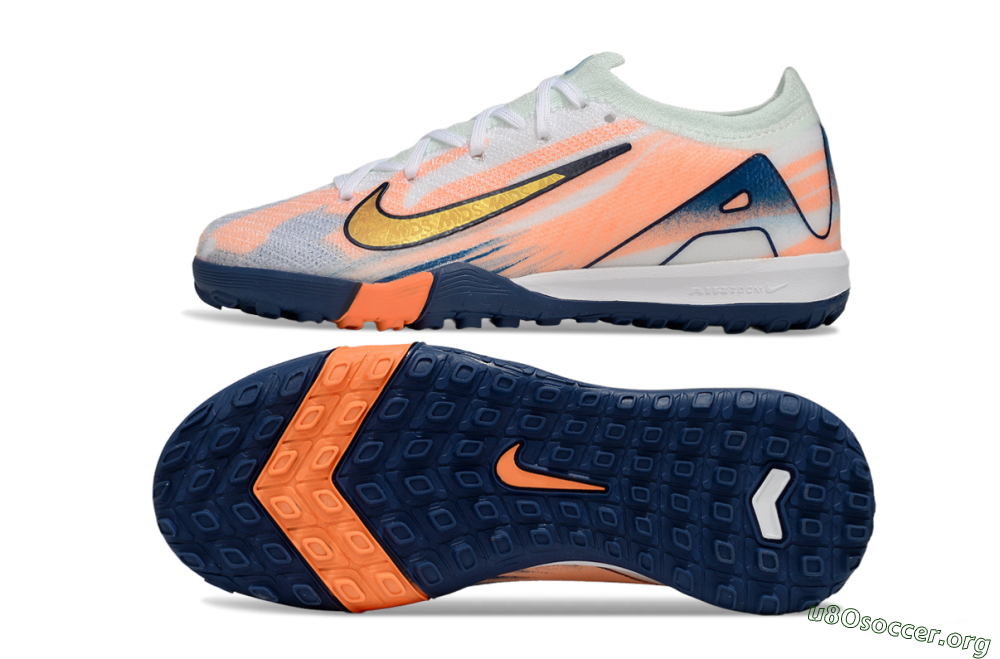 Nike Air Zoom Mercurial Vapor 16 Elite TF Football Shoes - Pink/Yellow/Blue 1
